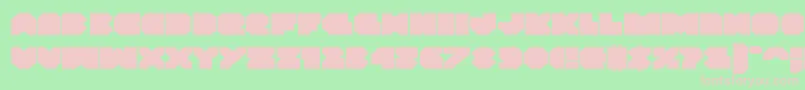 Vxrocketexpand Font – Pink Fonts on Green Background