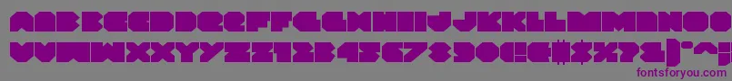 Vxrocketexpand-Schriftart – Violette Schriften auf grauem Hintergrund