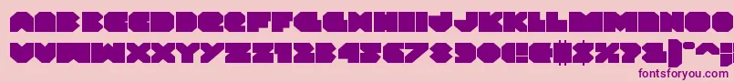Vxrocketexpand Font – Purple Fonts on Pink Background