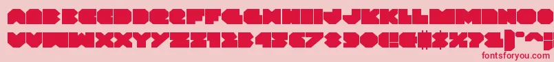 Vxrocketexpand-Schriftart – Rote Schriften auf rosa Hintergrund