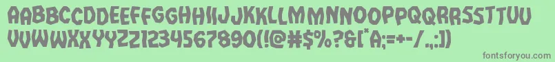 Vampirebridestag Font – Gray Fonts on Green Background