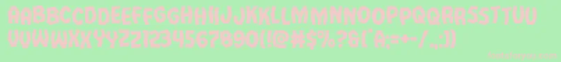 Vampirebridestag Font – Pink Fonts on Green Background