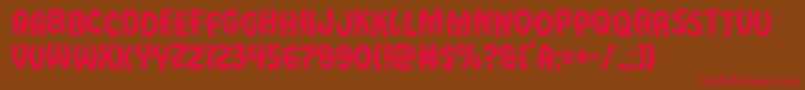 Vampirebridestag Font – Red Fonts on Brown Background