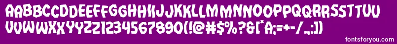 Vampirebridestag Font – White Fonts on Purple Background