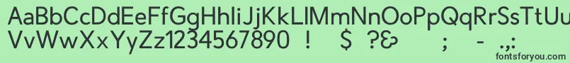 CrescentRegular-Schriftart – Schwarze Schriften auf grünem Hintergrund
