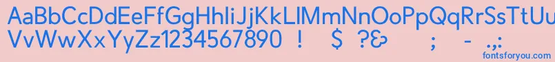 Więcej informacji o czcionce CrescentRegular Czcionka CrescentRegular – niebieskie czcionki na różowym tle