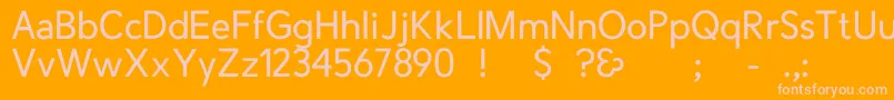 fuente CrescentRegular – Fuentes Rosadas Sobre Fondo Naranja