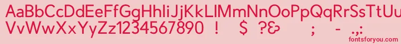 Шрифт CrescentRegular – красные шрифты на розовом фоне