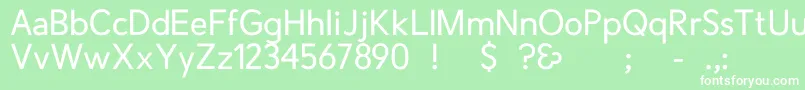CrescentRegular Font – White Fonts on Green Background