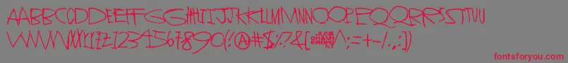 StrangerInYou Font – Red Fonts on Gray Background