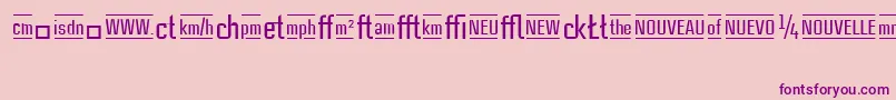 CasestudynooneLtMediumAlternate Font – Purple Fonts on Pink Background