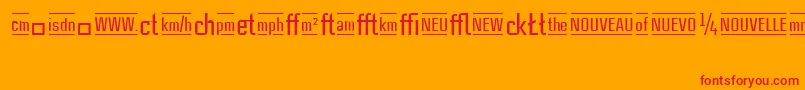 CasestudynooneLtMediumAlternate Font – Red Fonts on Orange Background