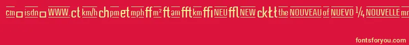 CasestudynooneLtMediumAlternate Font – Yellow Fonts on Red Background