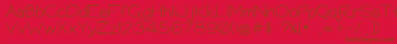 fuente Bookworm062308 – Fuentes Marrones Sobre Fondo Rojo