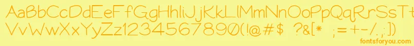 Подробнее о шрифте Bookworm062308 Шрифт Bookworm062308 – оранжевые шрифты на жёлтом фоне