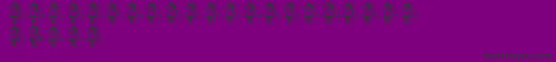 LmsWinterguardGirl Font – Black Fonts on Purple Background