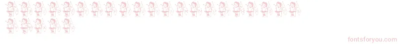 LmsWinterguardGirl Font – Pink Fonts on White Background