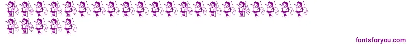 LmsWinterguardGirl Font – Purple Fonts on White Background