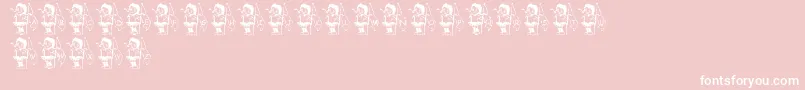 LmsWinterguardGirl Font – White Fonts on Pink Background