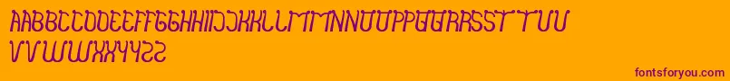 IndiaHairStyle Font – Purple Fonts on Orange Background