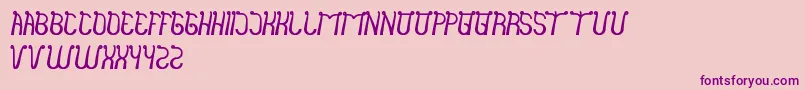 IndiaHairStyle Font – Purple Fonts on Pink Background