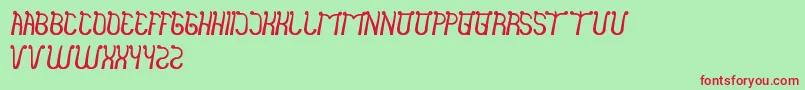 IndiaHairStyle Font – Red Fonts on Green Background