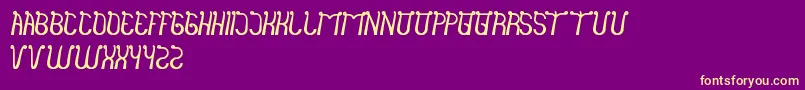 IndiaHairStyle Font – Yellow Fonts on Purple Background