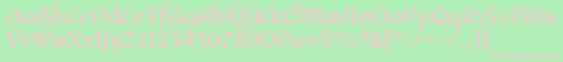 AmitaBold Font – Pink Fonts on Green Background