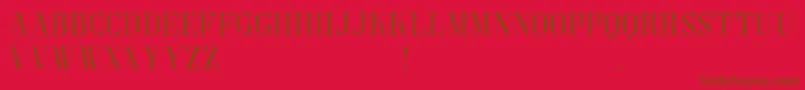 GoldoniDemo Font – Brown Fonts on Red Background