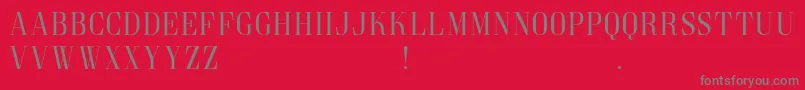 フォントGoldoniDemo – 赤い背景に灰色の文字