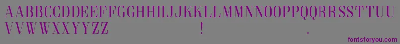 GoldoniDemo Font – Purple Fonts on Gray Background