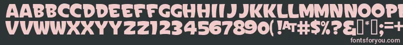 Шрифт SignPaintersGothicJl – розовые шрифты на чёрном фоне