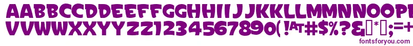 SignPaintersGothicJl Font – Purple Fonts on White Background
