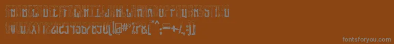 fuente GentlemanClown1 – Fuentes Grises Sobre Fondo Marrón