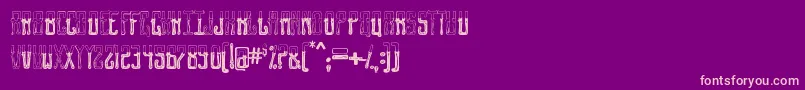 GentlemanClown1 Font – Pink Fonts on Purple Background