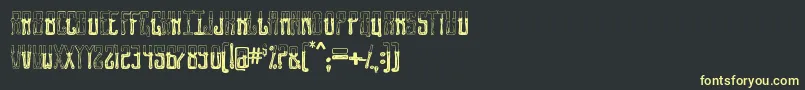 GentlemanClown1 Font – Yellow Fonts on Black Background