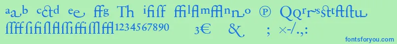 Más sobre la fuente SabonnextLtDisplayAlternate fuente SabonnextLtDisplayAlternate – Fuentes Azules Sobre Fondo Verde