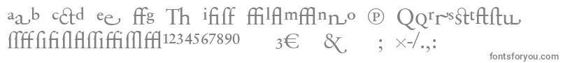 SabonnextLtDisplayAlternate Font – Gray Fonts on White Background
