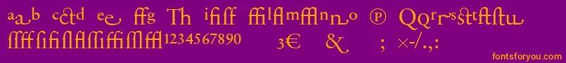 More about SabonnextLtDisplayAlternate Font SabonnextLtDisplayAlternate Font – Orange Fonts on Purple Background