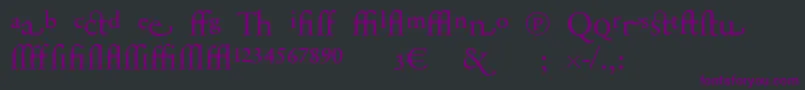 Saiba mais sobre a fonte SabonnextLtDisplayAlternate Fonte SabonnextLtDisplayAlternate – fontes roxas em um fundo preto