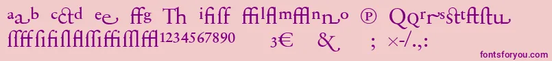 More about SabonnextLtDisplayAlternate Font SabonnextLtDisplayAlternate Font – Purple Fonts on Pink Background