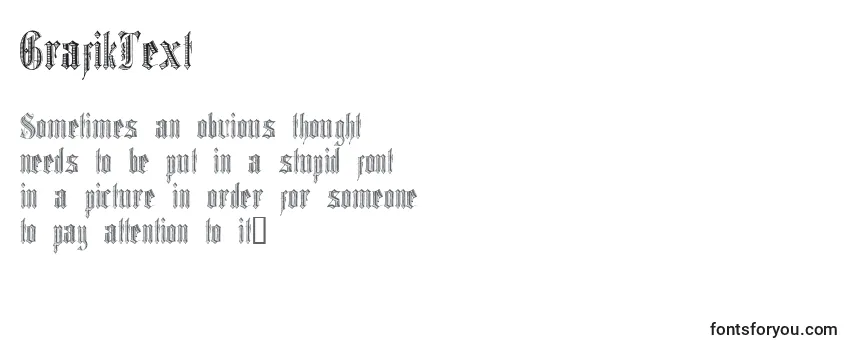 Schriftart GrafikText