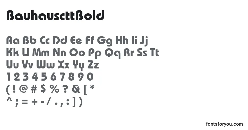 BauhauscttBold Font – alphabet, numbers, special characters