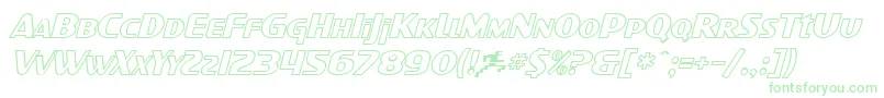 SfIntellivisedOutlineItalic Font – Green Fonts