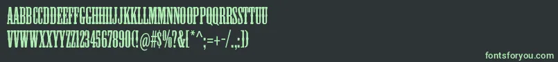 Mesquitestdフォントについての詳細 フォントMesquitestd – 黒い背景に緑の文字