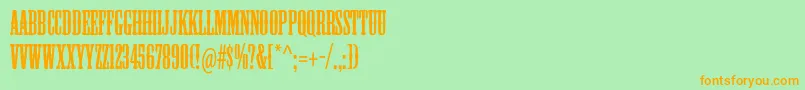 Mesquitestd Font – Orange Fonts on Green Background