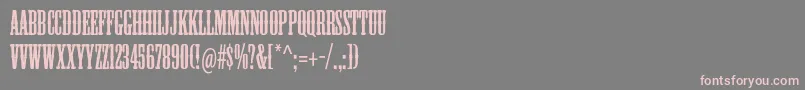 Mesquitestd Font – Pink Fonts on Gray Background