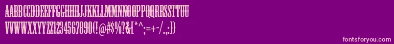 Mesquitestd Font – Pink Fonts on Purple Background