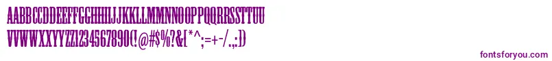 Mesquitestd-Schriftart – Violette Schriften auf weißem Hintergrund