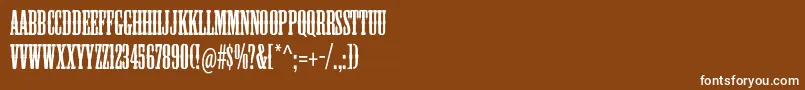 Шрифт Mesquitestd – белые шрифты на коричневом фоне